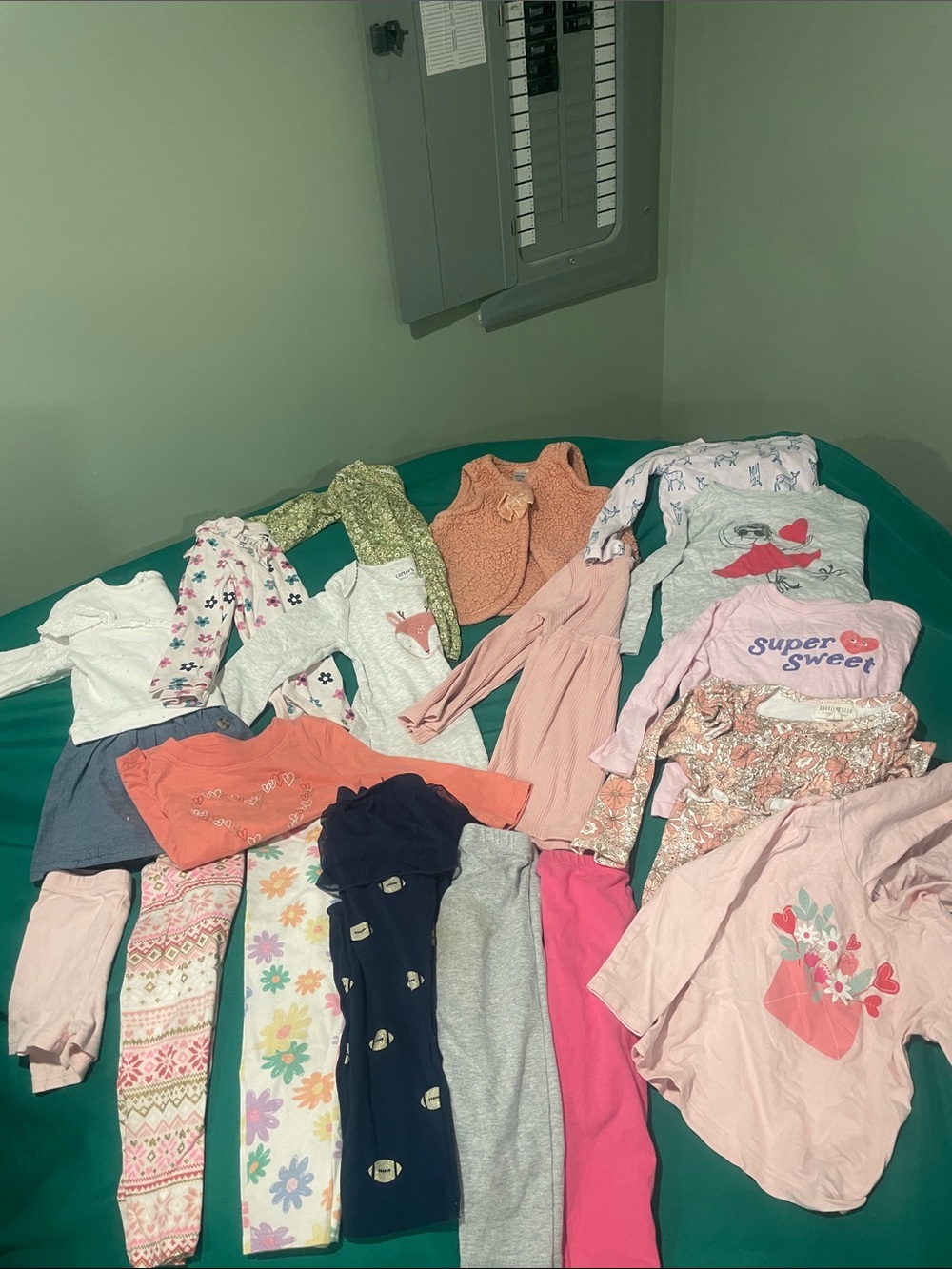 Carter's Girls Pink & Multicolor Pajama Set Bundle